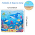 Lucakuins 50" 50" Baby Play Mat, X Playpen Mat Premium Foam Baby Floor Play Mats, Foldable Thick One-Piece Crawling