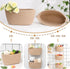 3-Tier 4 Hanging Basket, Wall Baskets, Over the Door Organizer with Hooks, Hanging Baskets for Organizing, Woven