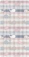 miaozhen Cotton Baby Crib Sheets Soft Breathable Manga Whale Plaid Offwhite Toddler Mattresses