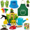 liamasum Kids Gardening Tools Set Includes Toddler Gardening Gloves, Sturdy Tote Bag, Watering