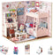 Flever Dollhouse Miniature DIY House Kit Creative Room with Furniture and Cover