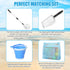 5 2 Summer PCS Shelling Tools for Beach Include PCS Seashell Bag, Mesh Sand Sifter Shovel, Foldable Beach Bucket