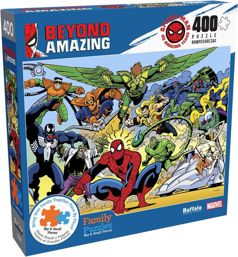 Buffalo Games - Marvel - Spider-Sense - 400 Piece Jigsaw Puzzle for Families - Finished Size 21.25 x 15.00