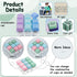 XiawaLangzhuo 2 Pack 9 1 in Keyboard Fidget Toy, Keyboard Fidget Keychain Anti-Stress Keyboard Decompression Button