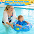 25.6" Swimming 6-36 Extra-Large Baby Pool Float with Double Airbag & Safety Seat, Inflatable Ring Float for Months