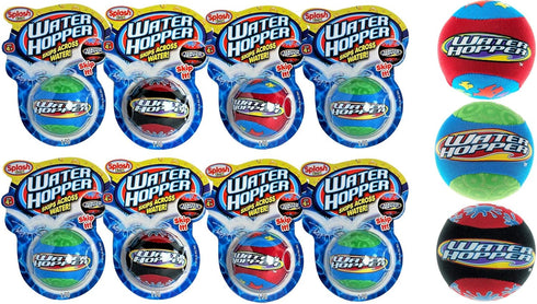 JA-RU Water Skip Ball (8 Pack) Bouncy Hopper Ball for Swimming Pool, Lake & Beach Fun Summer Outdoor Toys