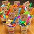 32 Pcs Neon Bubbles for Kids, Mini Bubble Wands for Party Favors, Gift Box, Summer Outdoor Toys