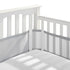 BreathableBaby Breathable Mesh Liner for Full-Size Cribs, Classic 3mm Mesh, Gray (Size