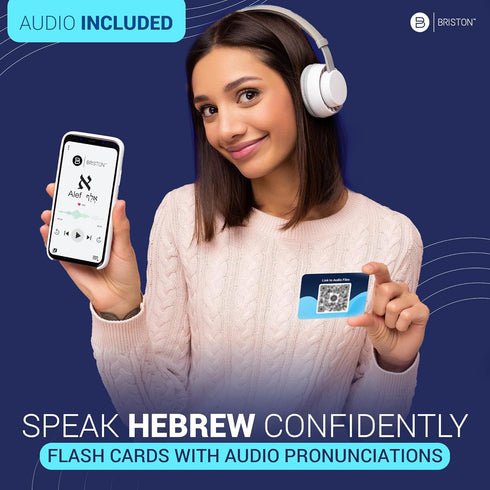 Hebrew Biblical Alphabet Flash Cards - Alef Bet 48 Letter Educational Jewish Language Learning Resource for Classroom
