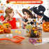 Pumpkin Carving Kit for Kids - 6 Easy Tools, 6 LED Candles, 10 Stencils & 20 Halloween Candy Bags