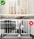 JIFTOK Baby Gate for Stairs, 10ft L x 2.66ft H, Mesh Netting Safety Net for Kids, Pets, Indoor & Outdoor (White)
