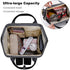 SONGTING Backpack Mommy Daypack Black Crow Love Diaper Bag Travel Waterproof Bag Nappy