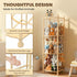 PPJOKERBOY 15.7 15.7 53.5 Stuffed Animal Storage Organizer, Wooden Plush Storage Tower with Elastic Cords, Space-Saving