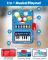 1 12-18 1-2 DQMOON Toys for Year Old Boy Gifts, Baby Musical Mat with Piano & Drum, Adjustable Volume, Months Toddler