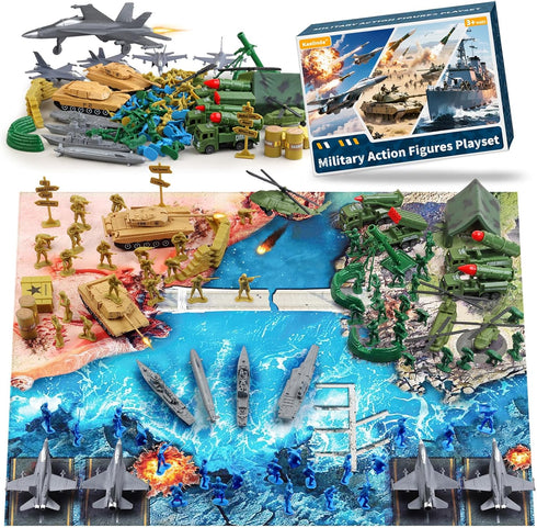 Kaelinda Army Men Action Figures, Army Toys for Boys Age 4-7 6-8 8-12,