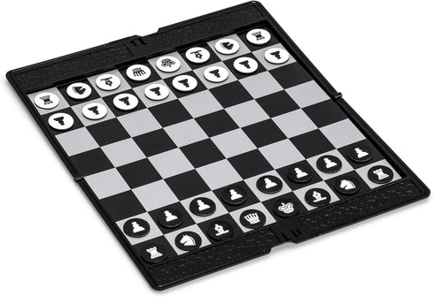 Yellow Mountain Imports Magnetic Travel Foldable Chess Wallet Set (7.9-Inch) - Portable