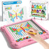Ci Vetch 2-IN-1 Large Magnetic Drawing Board for Toddlers Kids, Magnetic Color and Number