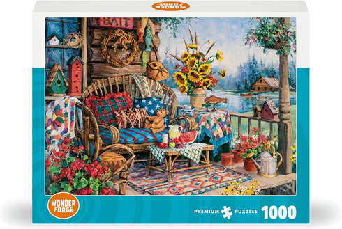 Country 1000 Wonder Forge Hideaway Piece Jigsaw Puzzle for Adults | Unique, Perfectly-Fitting Pieces | Fun, Vibrant