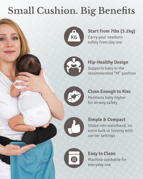 TwinGo 7 lbs Pack Infant Insert for Newborn Carrier - Baby Carrier Accessories for Front Carry - Soft Foam Cushion