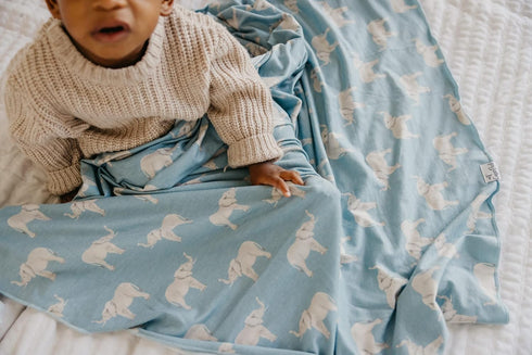 Peanut Knit Baby Swaddle Blanket