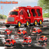 1-3 3-5, 7-in-1 Set 1 2 3 4 5 6 3-9 Fire Truck Toys for Toddler Fire Car Carrier Vehicle for Girls Years Old, Transport