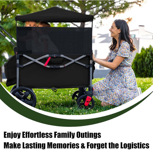 Waybas 4 W2 W4 102 13 Side Breathable Wagon Stroller Sunshade Net Canopy, Adjustable Wagon Attachment Cover Canopy