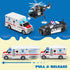 3 4 5 6 7 Set, Playset, 3-9 JOYIN Toddler Truck Toys for Year Old Boys - Police Car Toy Emergency Vehicle Friction