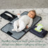 Lil Fox Portable Changing Pad - One-Hand Diaper Change Pad for Baby Diaper Bag or Changing Table. Unisex Baby Shower