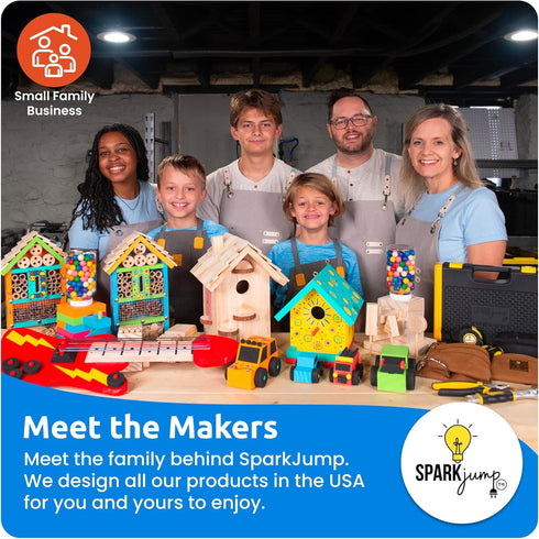 DIY Wood Building Kits for Kids - Creative Fun Wood Projects, STEM Teaching Woodworking Kit for Kids, Great Gift Idea