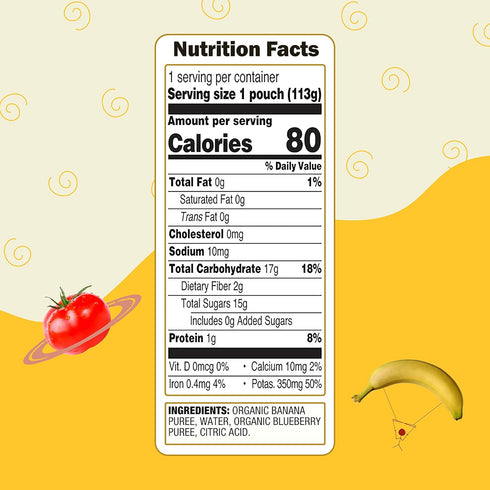 Earth's Best Organic Baby Food Pouches, Stage 2 Wholesome Breakfast Puree for Babies 6 Months and Older, 3.5 oz