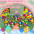 200 SQZUWIT Pcs Prefilled Easter Eggs Filled with Toys Inside for Kids Boys Girls Pre-filled Easter Hunt Basket