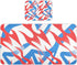 SyXIOP Red Blue White Geometric Cooling Baby Waterproof Crib Mattress Protector 28" x