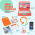 Born Toys Pretend Play Home Office Set - Includes Toy Laptop, Phone, Calculator, Headset & Pop It for Ages 3-7