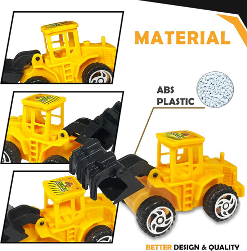 SEERMIA 11-pieces Set 6 5 mini construction vehicles Cake Decoration truck cake toppers construction birthday party
