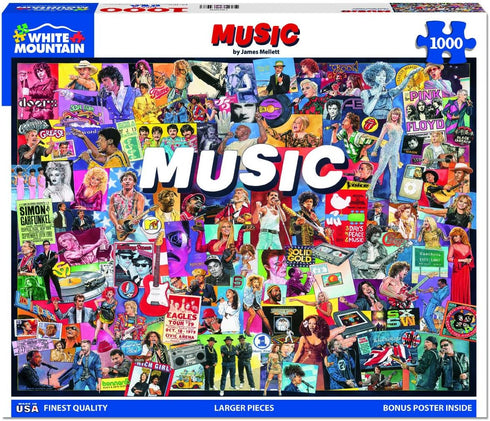White Mountain Puzzles - Music 1000 Piece Jigsaw Puzzle
