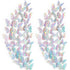 Outus 120 Pieces Sequined Silver 3D Layered Butterfly Wall Decor, Removable Stickers for Birthday Cake Crafts