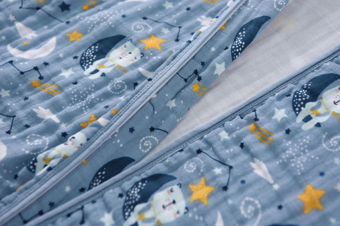 0-6 100% 2-Way 0.5 TADO MUSLIN Baby Sleep Sack Months Wearable Blanket for Babies Organic Cotton Zipper YKK TOG Toddler