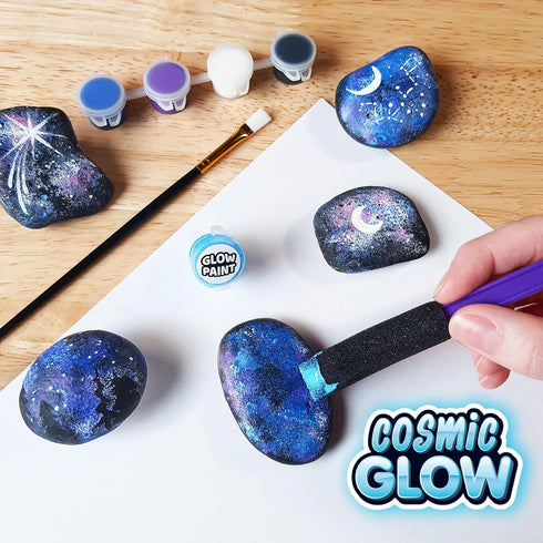 18 ArtSkills Rock Painting Kit - Rocks - Geode, Mandala & Glow in the Dark Rock Painting, Arts and Crafts for Kids