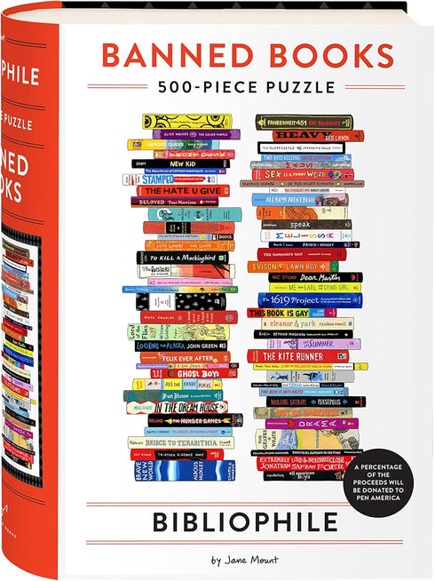 Bibliophile 500-Piece Puzzle - Banned Books