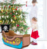 Eaasty Coloring Pirate Ship Cardboard Boat Playhouse for Kids Crafts DIY Large Kids Outdoor Playhouse Toy for Toddlers