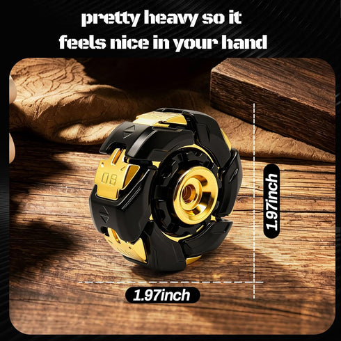 JC JIUCHUANG Toys-BlackGold-2 EDC Fidget Sliders Adults Metal Fidget Toys Adults for ADHD & Anxiety Autism Stress