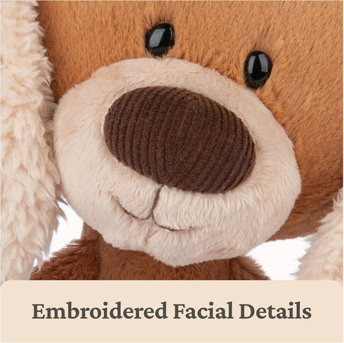 1 15" GUND Take-Along Friends, Masi Puppy Dog Plush Stuffed Animal for Ages and Up, Brown/Cream