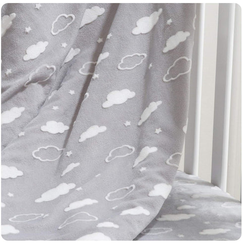 American Baby Company Heavenly Soft Chenille Sherpa Receiving Blanket, 3D Gray, 30" x 35", Warm and Cozy