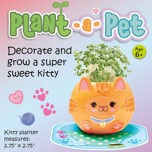 6+) Creativity for Kids Plant-A-Pet: Kitty - Arts and Crafts for Kids, Mini Gifts for Girls and Spring Crafts for Kids