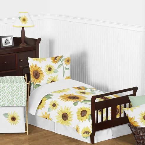 Tummy Sweet Jojo Designs Sunflower Girl Baby Playmat Time Infant Play Mat - Yellow Green and White Farmhouse Watercolor