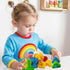 Jumbo Nuts and Bolts for Toddlers - 40 Pcs Screw Toys with Storage Tote and Book - Occupational Therapy Shape Sorter