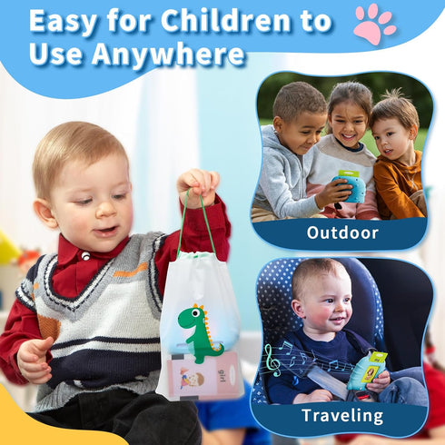 Toddler Toys Talking Flash Cards for 1-6 Year Old Boys and Girls, Autism Sensory Toys for Educational Learning