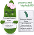 SIMXEHAY Emotional Encouraging Pickle,Funny Pickle with Support Card,Cute Knitted Crochet Dolls Soft Plush for Friend