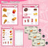 Playsets Set 60 Playset Playset Playset 3+ Restaurant for Kids - Waitress Role Play Costume for Girls, Pieces Food