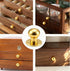 SPYMINNPOO 8Pcs 1:12 Scale Miniature Round Head Knobs, Metal Dollhouse Door Handle Knobs Furniture Knobs Accessories